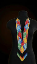 Handmade Seed Bead Necklace: Colorful Tribal Fashion