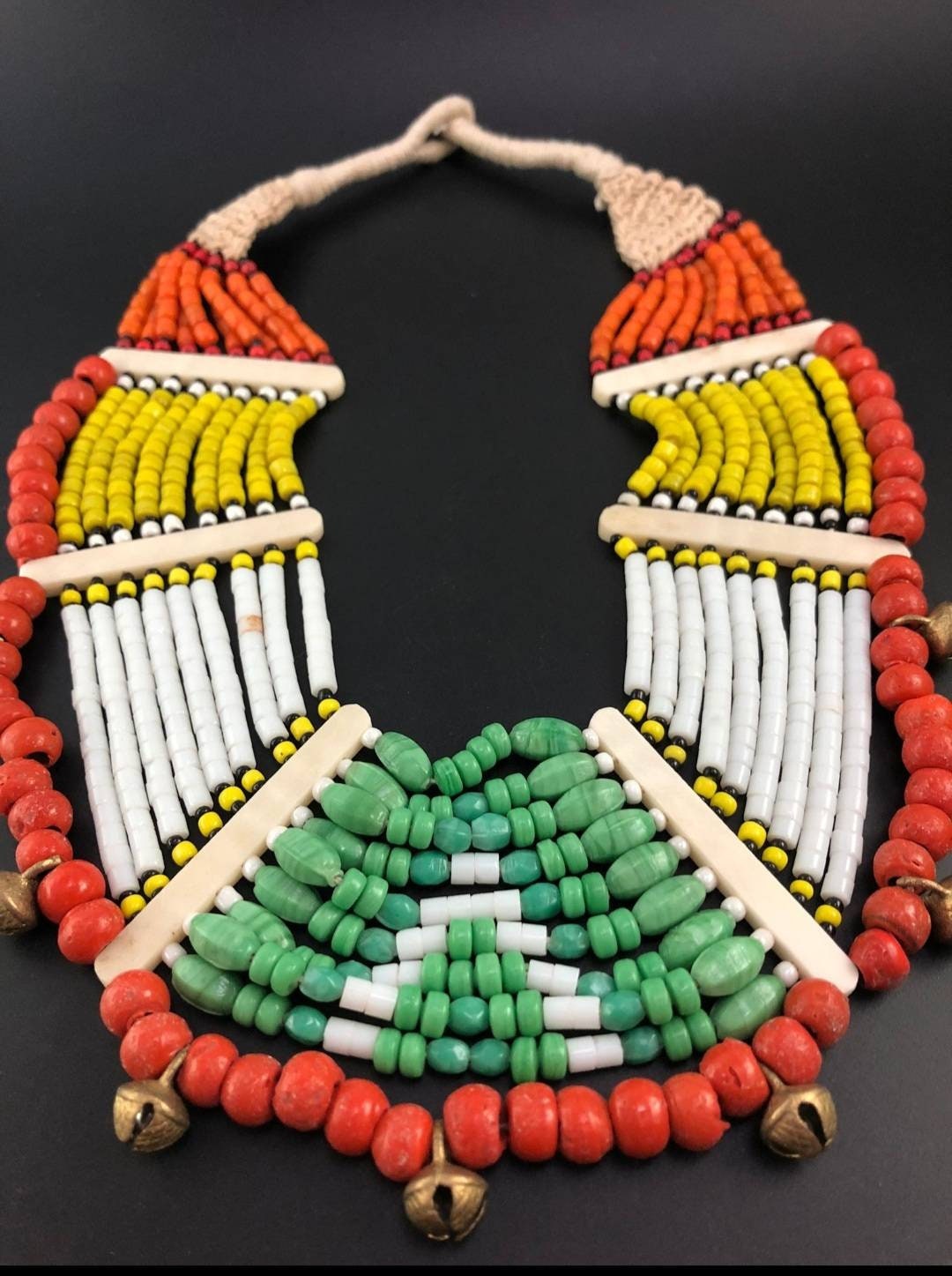 Tibetan Beaded Layered Necklace: Nepal Ethnic Boho Jewelry