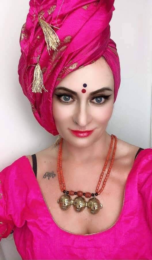 Bronze Tribal Mask Pendant Necklace: Coral Beaded Ethnic Jewelry