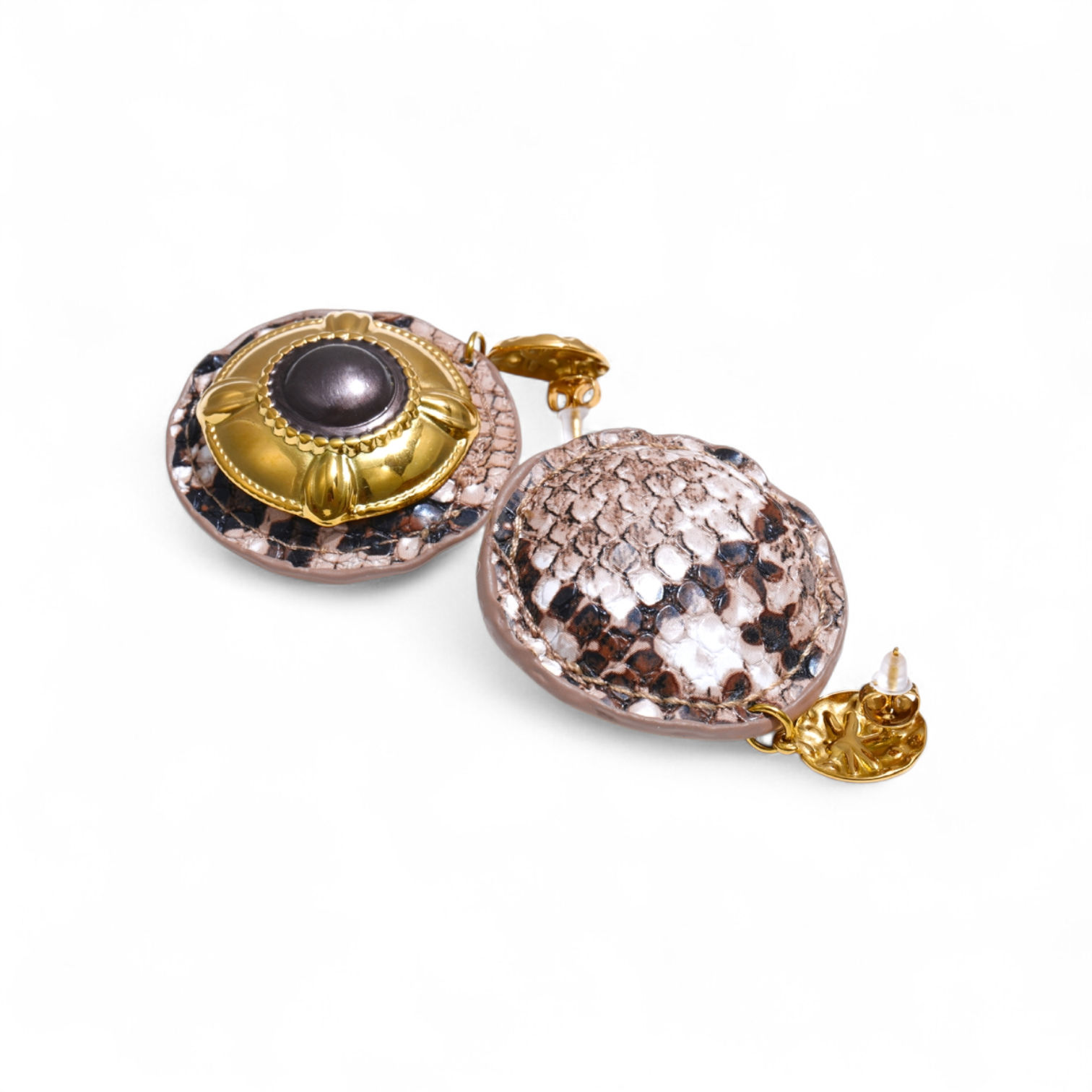Vintage-Inspired Medallion Drop Earrings