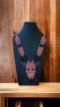 Handmade Seed Bead Skull Necklace: Ethnic Beaded Jewelry