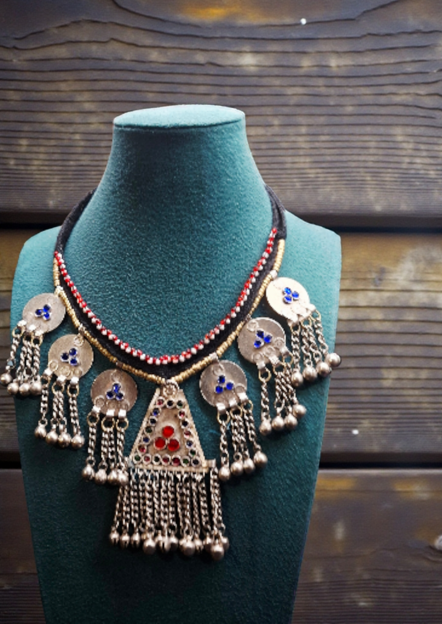 Handcrafted Kuchi Tribal Necklace – Traditional Afghan Coin & Tassel Design