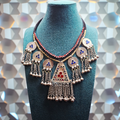 Handcrafted Kuchi Tribal Necklace – Traditional Afghan Coin & Tassel Design