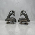 Celestial Antelope Studs | Hand-Detailed Oxidized Earrings