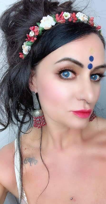 Oxidized Jhumki Earrings: Silver Look, Red Bead Tassels