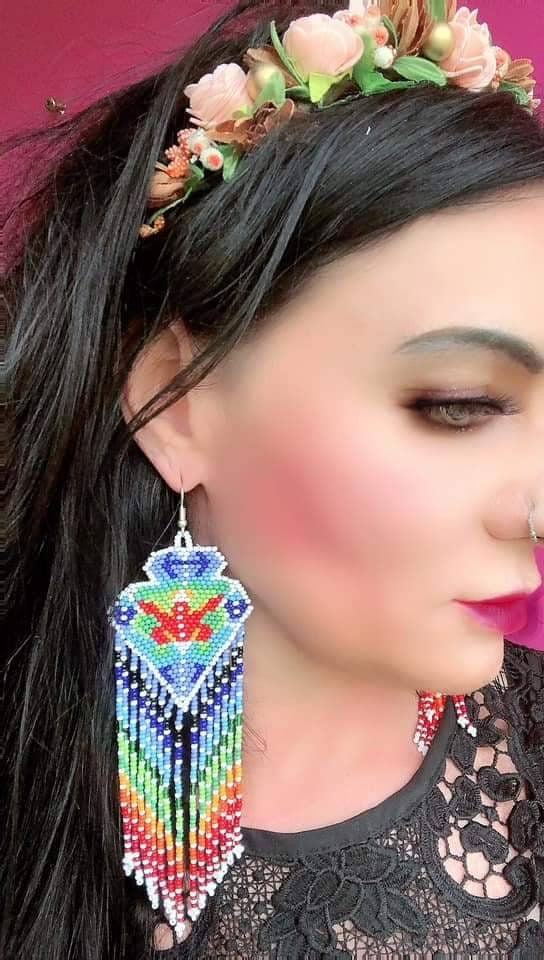 RAINBOW BEADED EARRINGS,Lgbtq,Equality,Love,Pridelove,Feminist