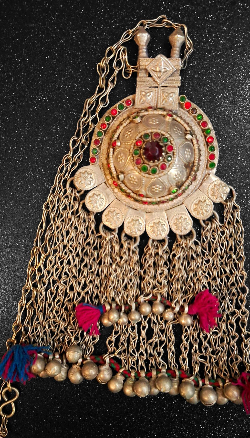 Afghan Kuchi Medallion Choker: Tribal Boho Coin Necklace