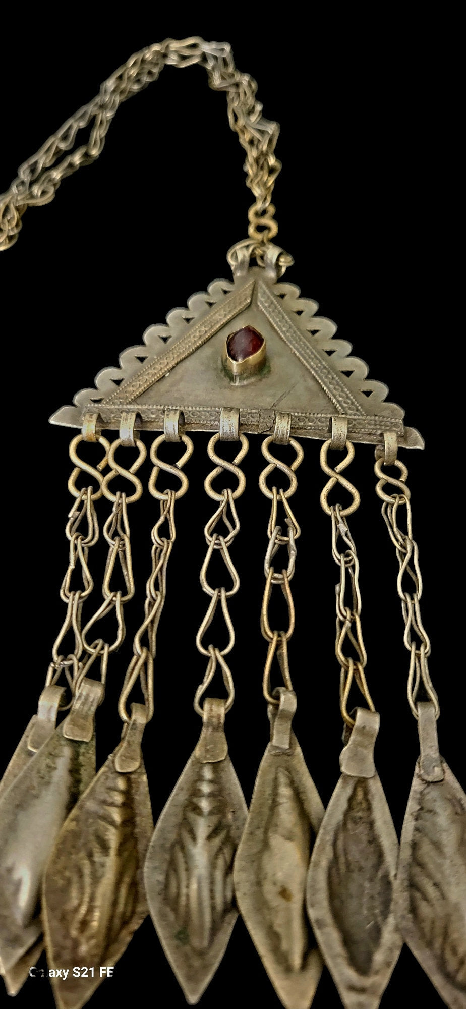 Vintage Kuchi Tribal Necklace: Afghan Boho Statement Jewelry