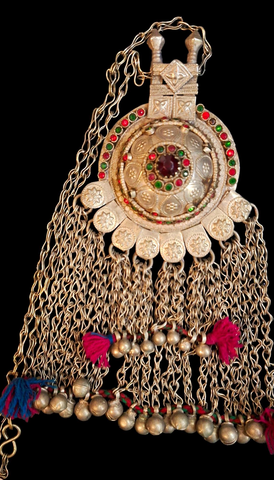 Afghan Kuchi Medallion Choker: Tribal Boho Coin Necklace