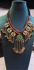 Old Afghani Kuchi Necklace - Afghani Silver Necklace - Afghani Tribal Jewelry - Ethnic Tribal Necklace - Kuchi Necklace