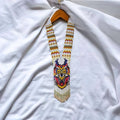 Handmade Beaded Owl Necklace: Long Statement Jewelry