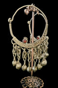 Afghani Hoop Earrings: Tribal Belly Dance Statement Jewelry