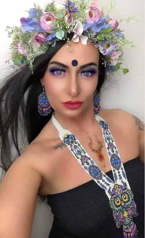 Handmade Beaded Owl Necklace: Long Statement Jewelry