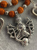 Kali Goddess Rudraksha Necklace: Hindu Amulet Pendant