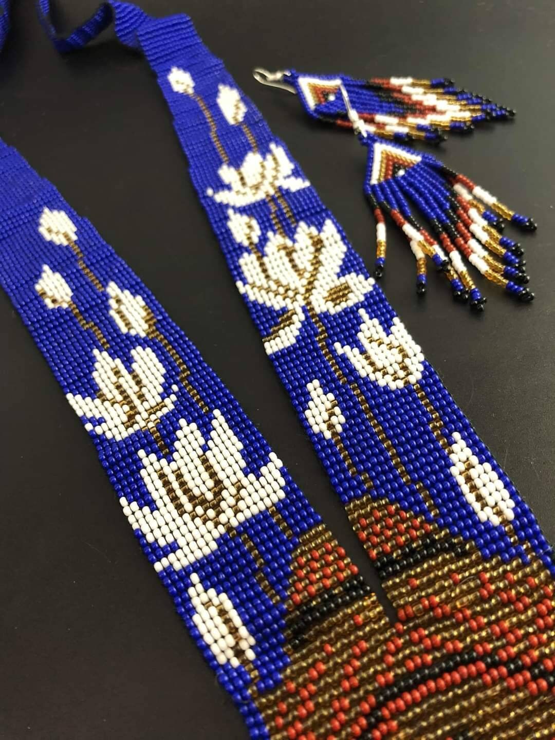 Cobalt Buddha Necklace: Eastern Spiritual Pendant