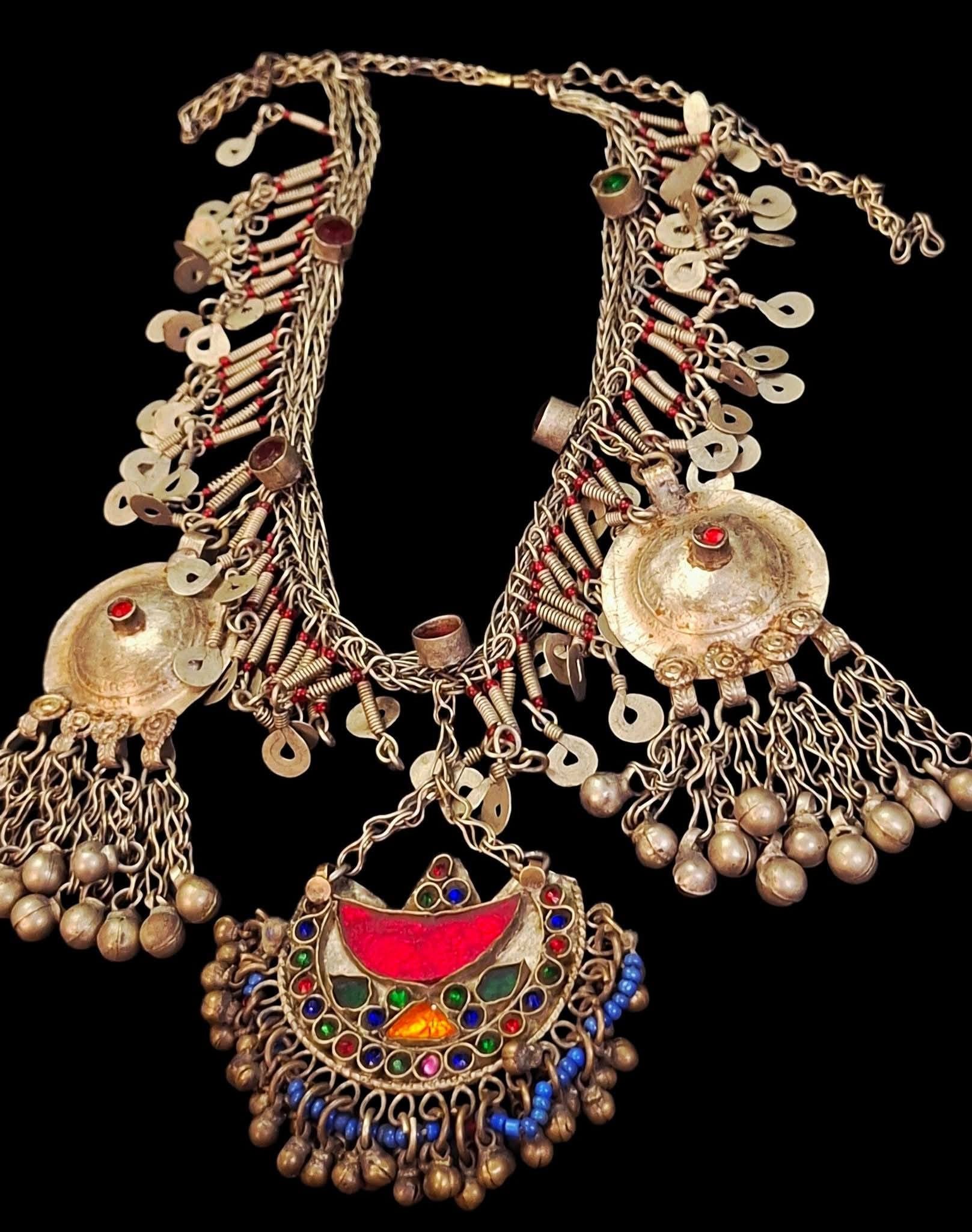 Authentic Kuchi Tribal Statement Necklace