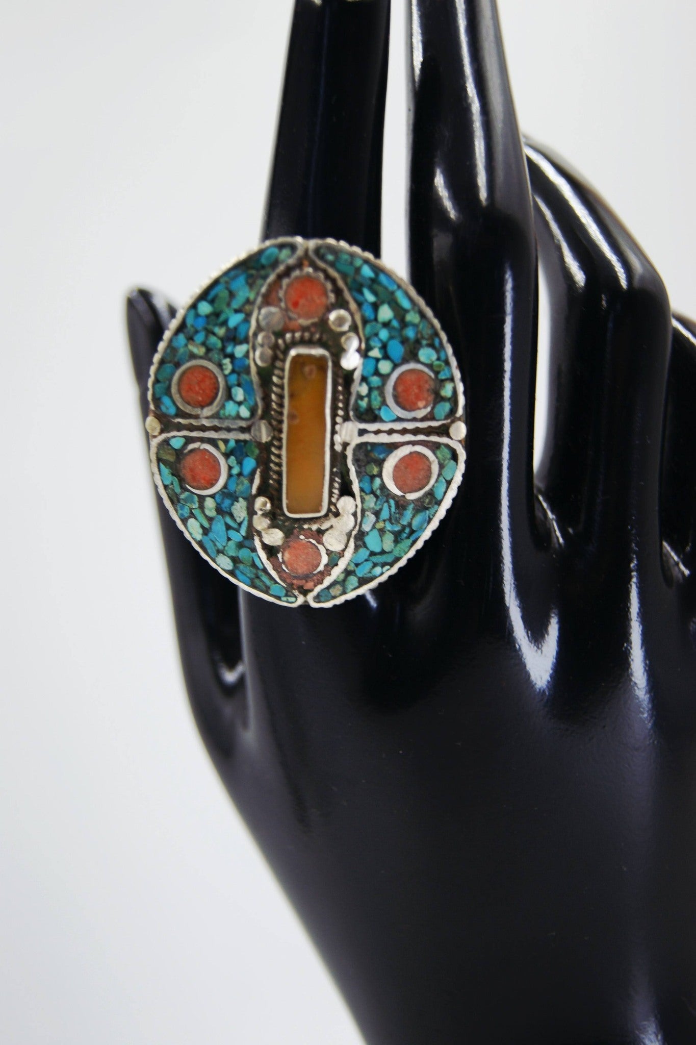 Tibetan-style statement ring