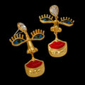 Surrealist Manifesto: Gold-Plated "Abstract Face" Earrings