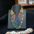 Nepalese/ Tibetan Ethnic Beaded Multicolur Necklace, Large, Boho Style,Multi-Strand, Ethnic Jewellery, Gift For Her,Boho Necklace ,Ethnic