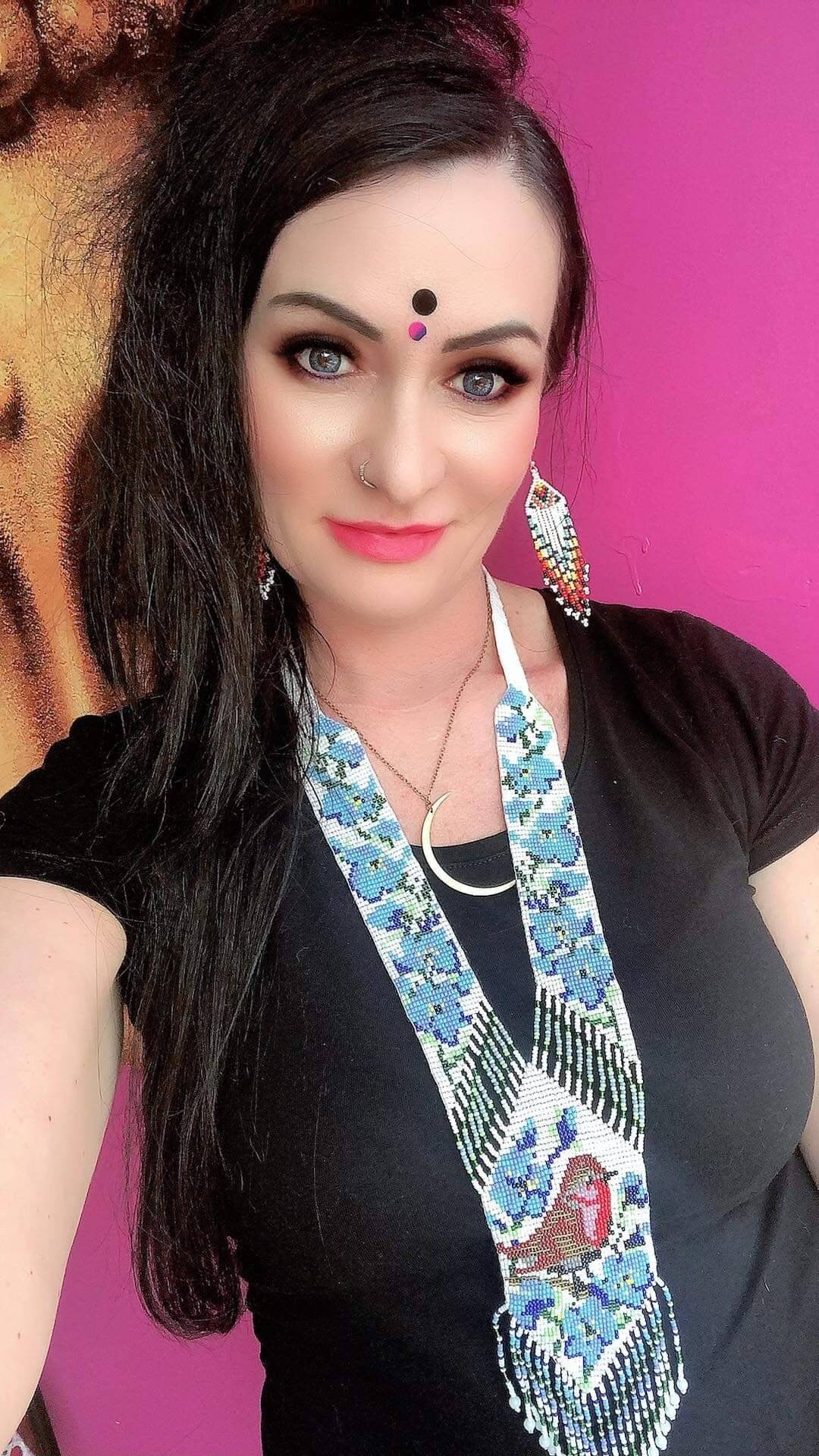 Handmade Beaded Birds Necklace: Boho Floral Jewelry Set