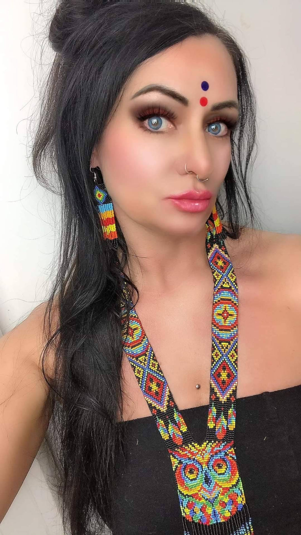 HANDMADE BEADED NECKLACE, Owl Necklace