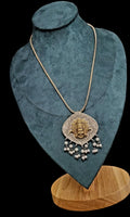 Rana Necklace Pendant, Hindu God,Dural colours,with earrings,