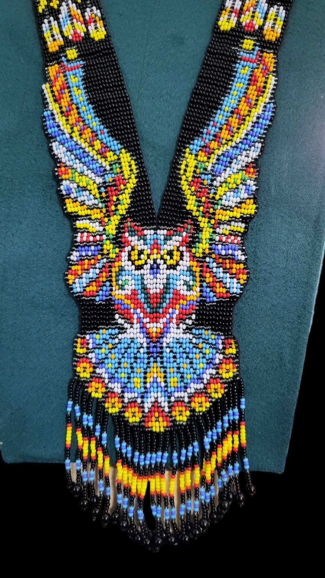 HANDMADE BEADED NECKLACE, Owl Necklace