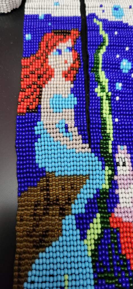 Handmade Mermaid Necklace,Beaded Necklace,Ariel Mermaid Lover,ARIEL  NECKLACE