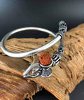 Handmade German Silver Shiva Bracelet: Rudraksh Unisex Jewelry