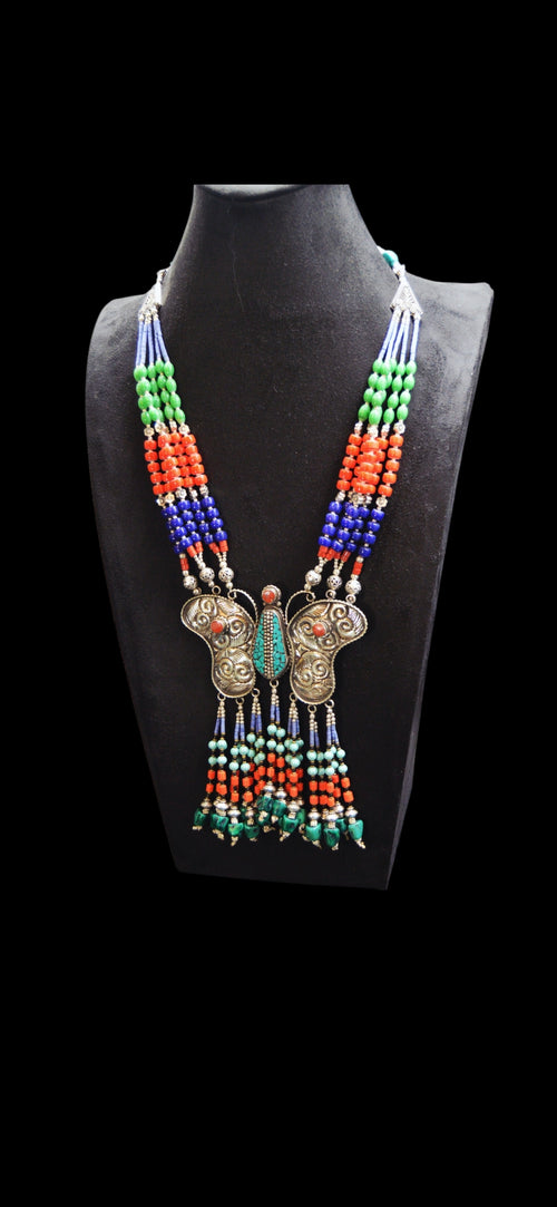 Artisanal Butterfly Statement Necklace