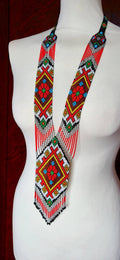 Ręcznie robiony NASZYJNIK Z KORALIKÓW, Letnia biżuteria, Naszyjnik Mandala, Naszyjnik Boho, Biżuteria ręcznie robiona