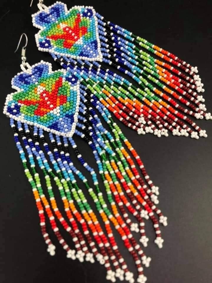 RAINBOW BEADED EARRINGS,Lgbtq,Equality,Love,Pridelove,Feminist