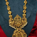 Gold Plated Laxmi Necklace Set: Indian Goddess Jewelry