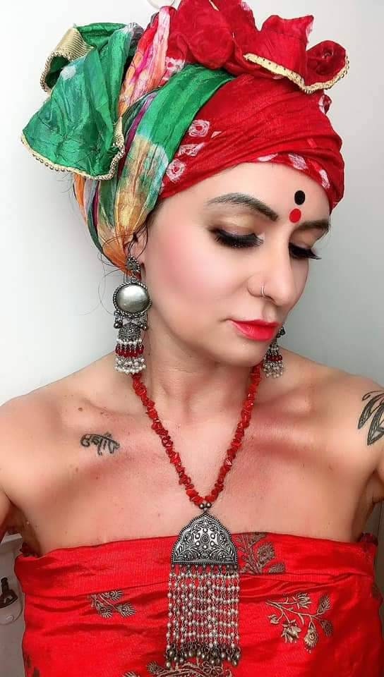 Silver Plated Jhumka Earrings: Floral Dome, Pearl & Bead Tassels