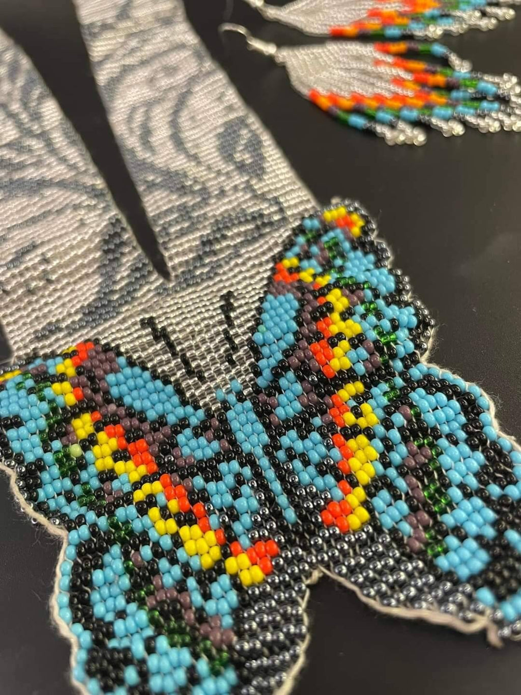 Handmade Beaded Butterfly Necklace: Boho Floral Jewelry