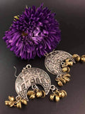 Mosque shape earring, Beaded earring, German silver,gift for her,Religious jewellery, Earring,Moon Jewelry,