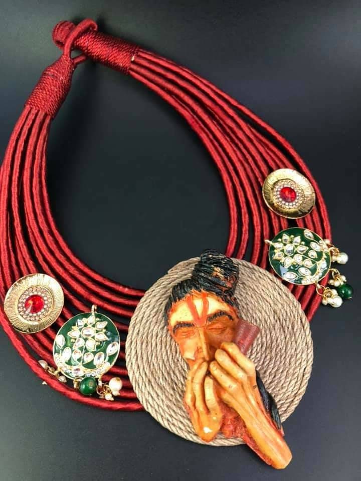 Handmade choker , hippie Men , Indian Jewellery,handwork, Hippy Necklace