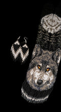 Handmade Beaded Wolf Necklace & Earrings: Boho Animal Lover Jewelry
