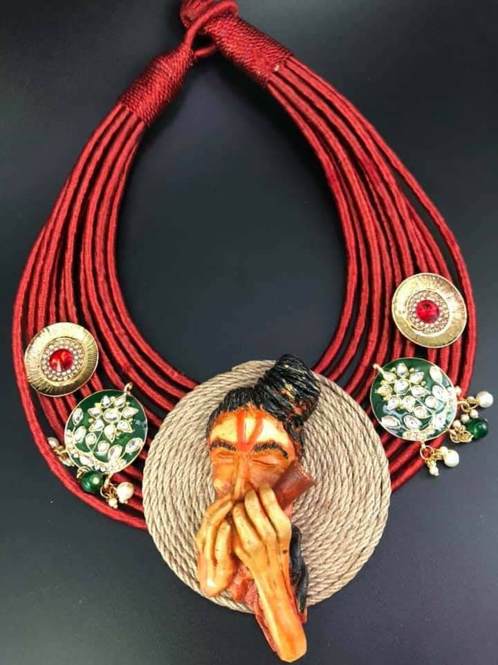 Handmade choker , hippie Men , Indian Jewellery,handwork, Hippy Necklace