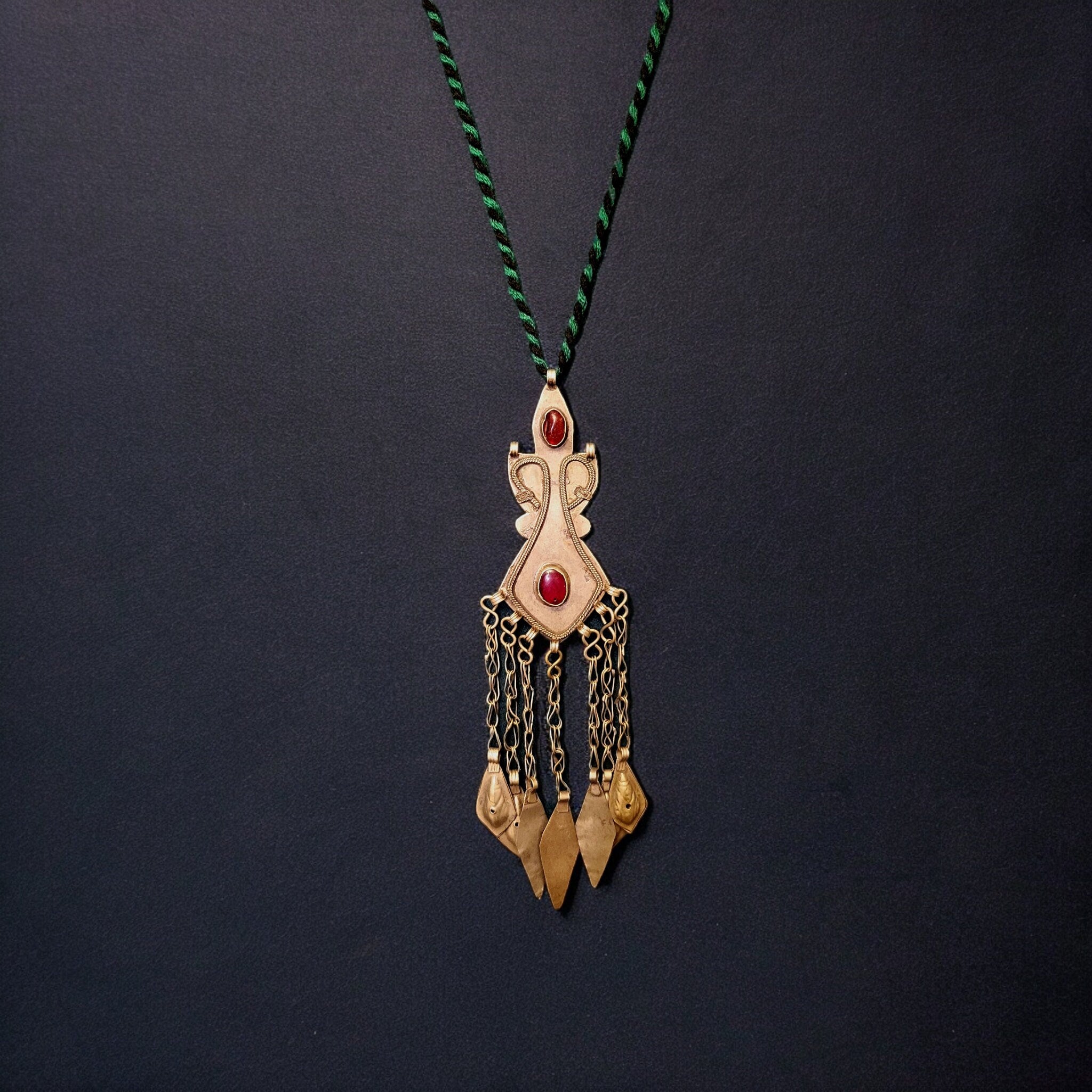 Vintage Kuchi Necklace: Afghan Tribal Boho Statement Jewelry