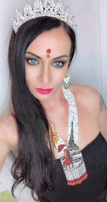 Handmade Beaded Necklace: Paris Eiffel Tower, Autumn Scene