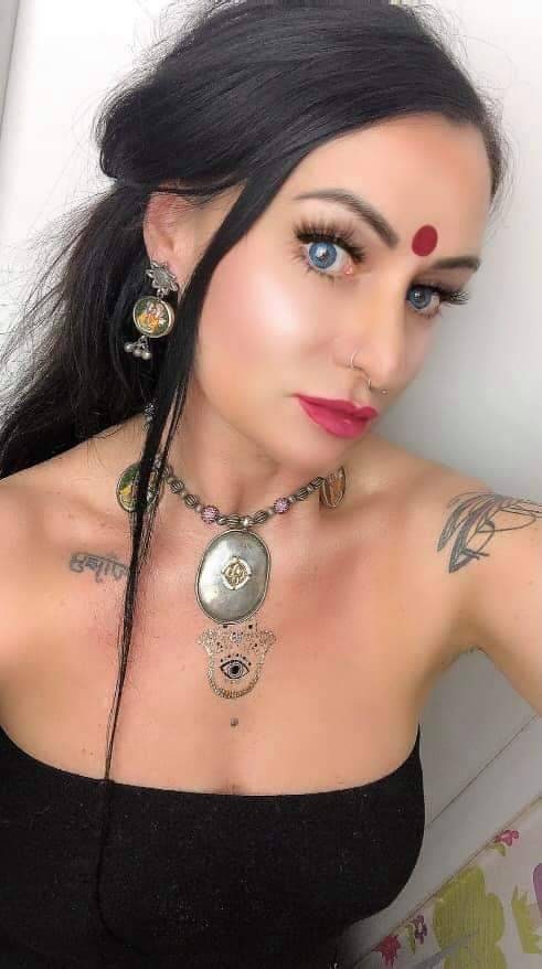 Handmade Krishna Radha Choker Necklace & Earrings Set