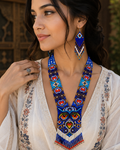 Handmade Beaded Owl Necklace: Long Beaded Animal Lover Gift
