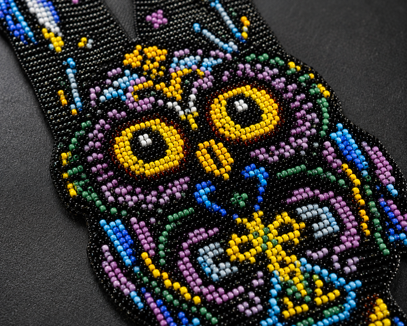 Handmade Beaded Owl Necklace: Long Statement Jewelry
