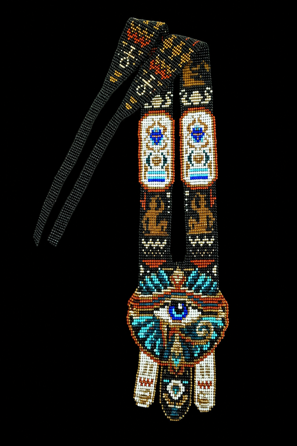 Handmade Evil Eye Beaded Statement Necklace